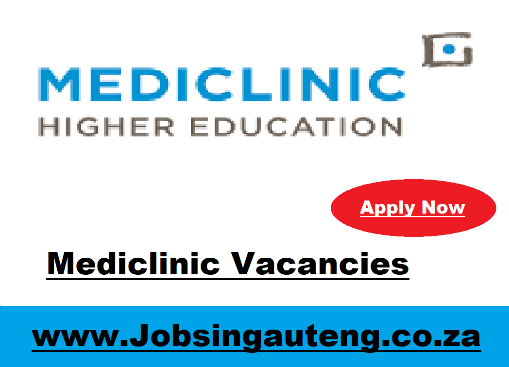 Mediclinic Vacancies